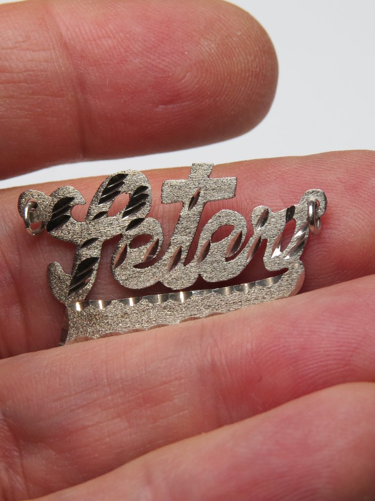 14k Peter Nameplate